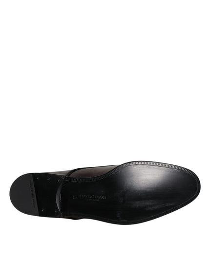 Dolce & Gabbana Peacock Patent Leather Derby Men Dress Shoes