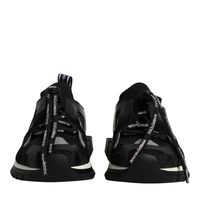 Dolce & Gabbana Black White Logo Sorrento Mens Sneakers Shoes