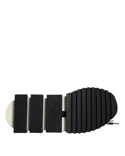 Dolce & Gabbana Black White Logo Sorrento Mens Sneakers Shoes