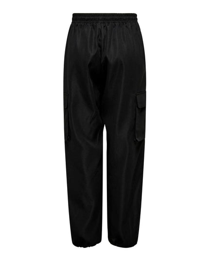 Only Black Cotton Cargo Pants
