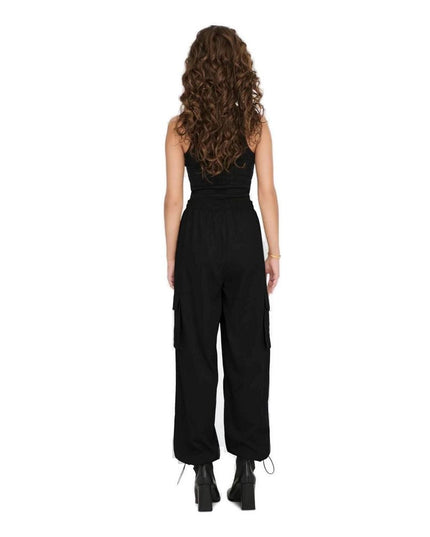 Only Black Cotton Cargo Pants