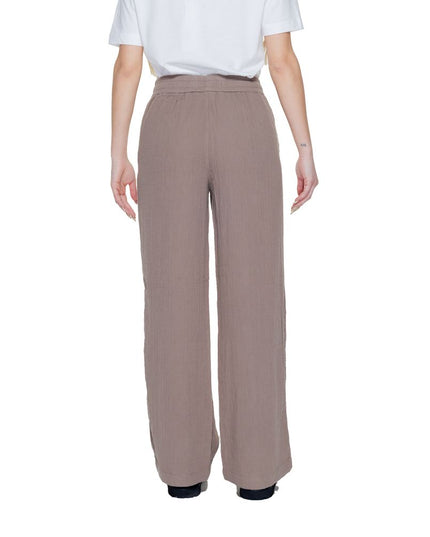 Street One Brown Cotton Pant