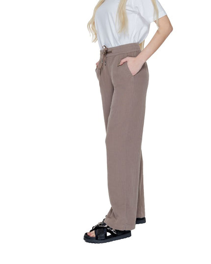 Street One Brown Cotton Pant