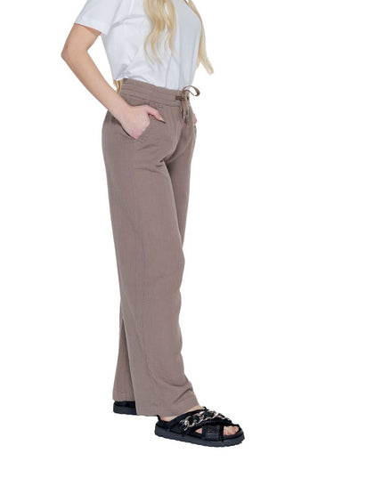 Street One Brown Cotton Pant