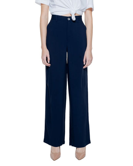 Street One Blue Viscose Pant
