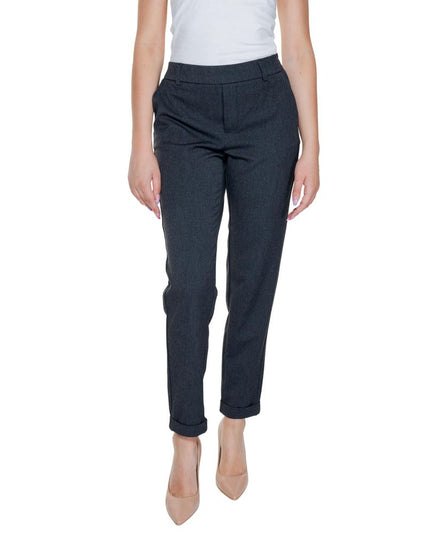 Vero Moda Gray Polyester Casual Pants