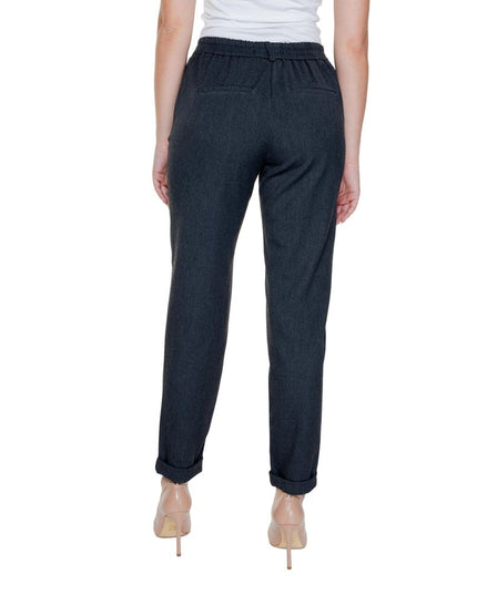 Vero Moda Gray Polyester Casual Pants