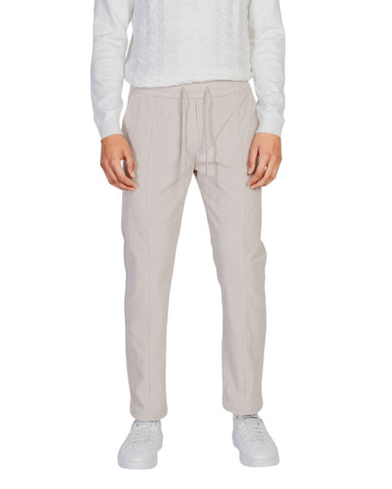 Antony Morato Beige Polyester Casual Pants