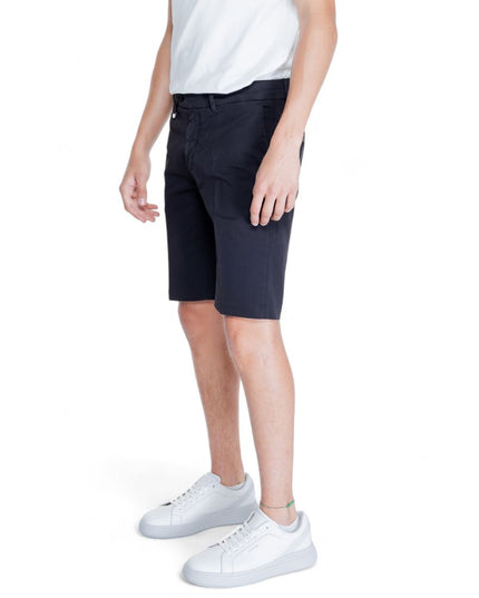 Antony Morato Black Cotton Bermuda Shorts