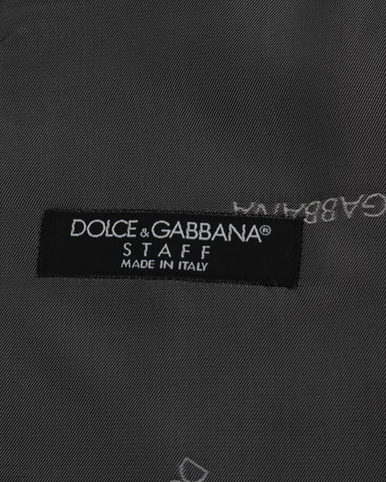 Dolce & Gabbana Gray STAFF Cotton Striped Vest