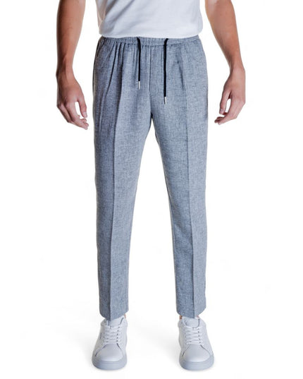 Antony Morato Black Linen Casual Pants