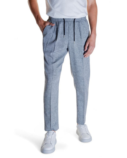 Antony Morato Black Linen Casual Pants