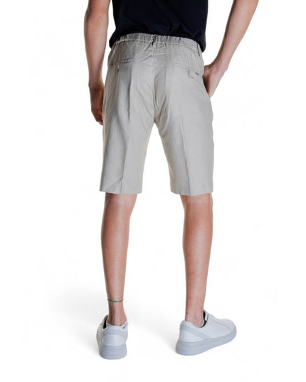 Antony Morato Beige Linen Bermuda Shorts