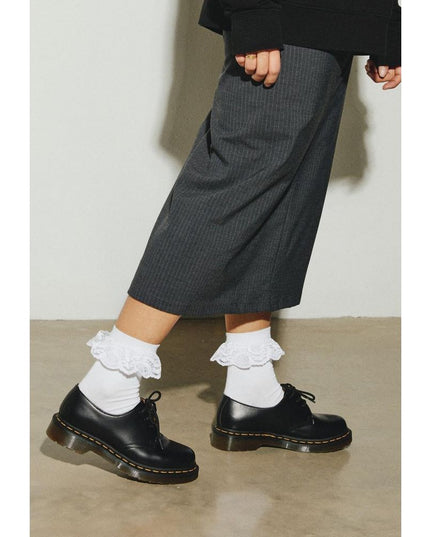 Dr. Martens White Polyester Sock