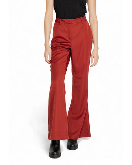 Vero Moda Red Polyester Pant