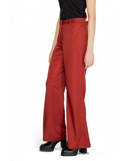 Vero Moda Red Polyester Pant