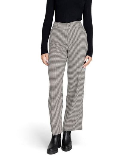 Only Black Polyester Flared Pants