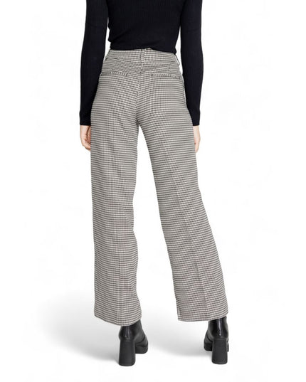 Only Black Polyester Flared Pants