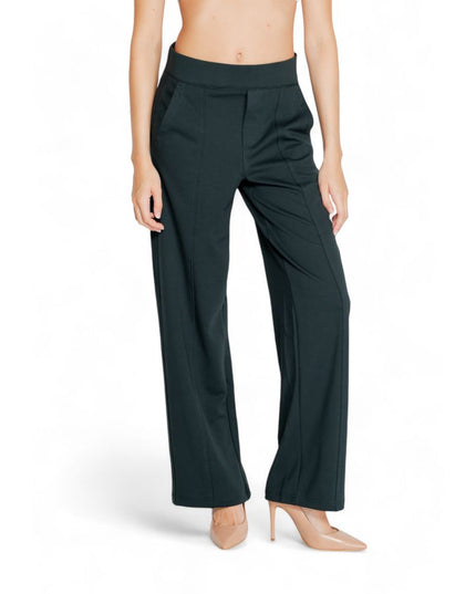 Street One Green Viscose Flared Pants