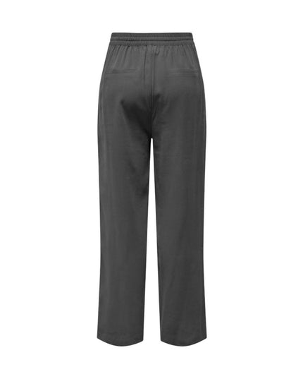 Jacqueline De Yong Gray Viscose Casual Pants