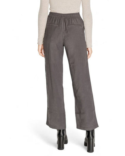 Jacqueline De Yong Gray Viscose Casual Pants