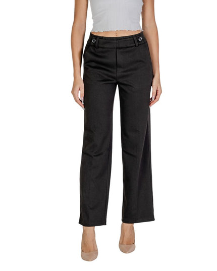 Street One Black Polyester Casual Pants
