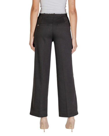 Street One Black Polyester Casual Pants