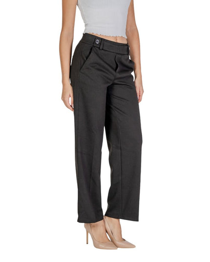 Street One Black Polyester Casual Pants