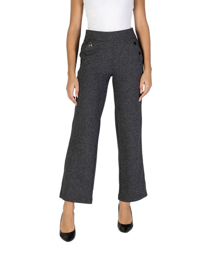 Street One Black Polyester Casual Pants