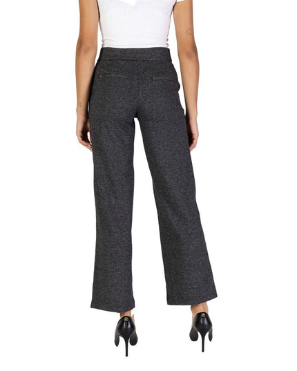 Street One Black Polyester Casual Pants