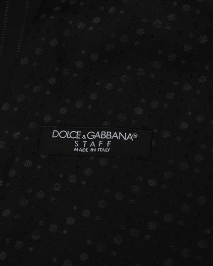 Dolce & Gabbana Gray STAFF Cotton Striped Vest