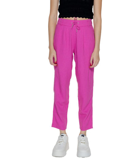 Only Multicolor Linen Casual Pants