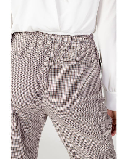 Only Beige Polyester Flared Pants
