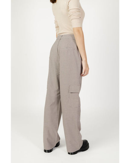 Only Beige Polyester Cargo Pants