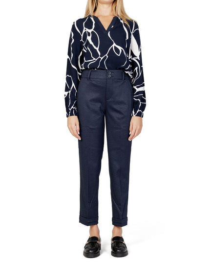 Street One Blue Viscose Pant