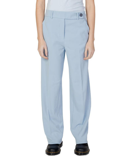 Only Blue Polyester Casual Pants