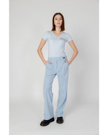 Only Blue Polyester Casual Pants