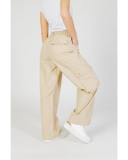 Only Beige Cotton Cargo Pants