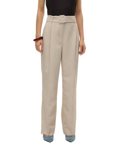 Vero Moda Gray Polyester Pant