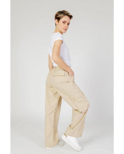Only Beige Cotton Cargo Pants