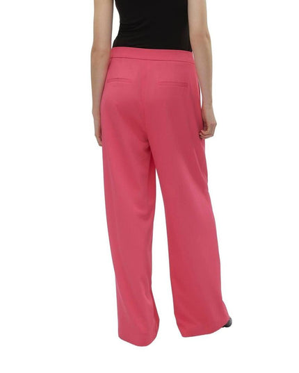 Vero Moda Pink Polyester Casual Pants
