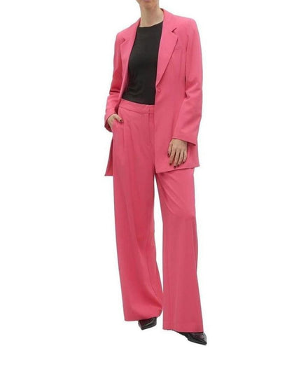 Vero Moda Pink Polyester Casual Pants