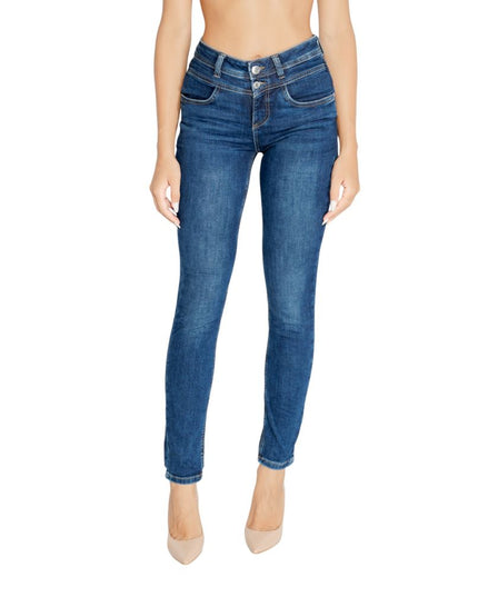 Street One Blue Cotton Mom Jean