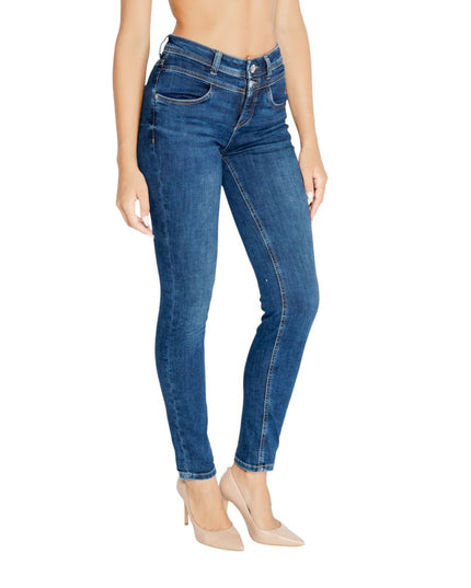 Street One Blue Cotton Mom Jean