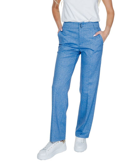 Street One Blue Polyester Pant
