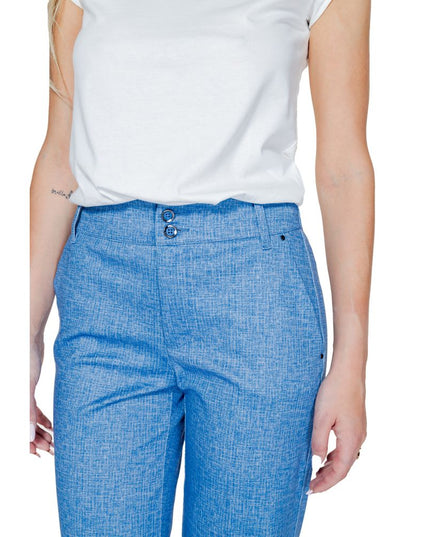 Street One Blue Polyester Pant