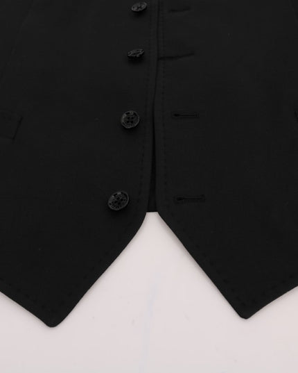 Dolce & Gabbana Black STAFF Cotton Vest