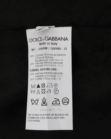 Dolce & Gabbana Black STAFF Cotton Vest