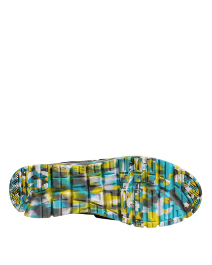 Dolce & Gabbana Black Polyester Low Top Men Sneakers Shoes