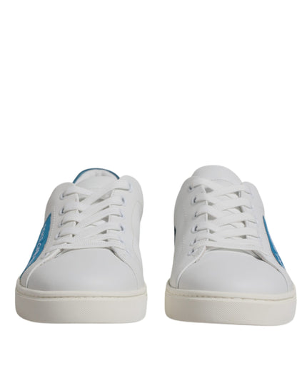 Dolce & Gabbana White London Calf Leather Sneakers Shoes
